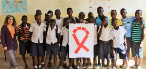 The Standard 6 and 7 boys after the HIV workshop