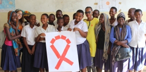The Standard 6 and 7 girls after the HIV workshop